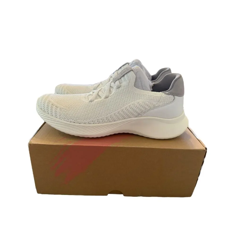 Naturalizer Women's Soft White Fabric Emerge Slip On Walking Sneakers Size 10.5